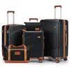 Set de Maletas de Comercio Exterior Rueda Universal de PP Cremallera YKK Maleta de Cabina 28 Gran Capacidad Estuche con Ruedas y Contraseña TSA