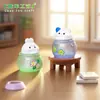 Paisaje en miniatura con lindos conejos y gatitos, vaso de hielo con temática de animales, accesorios de decoración DIY para casa de muñecas, pequeños adornos para coche o escritorio