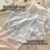 Ropa Interior sin Costuras con Mascarilla para Mujer 7A Antibacteriana Entrepierna de Seda de Morera Verano Seda de Hielo Ultradelgada Sexy Encaje Calzones para Niña