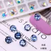 K9 Nuevos Pedrería de Uñas Redondas de 6 mm con Base Puntiaguda de Gama Alta, Pedrería Tridimensional Super Brillante para Decoración de Uñas de Vidrio DIY