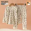 [Liquidação] Roupas Íntimas e Calças de Algodão Puro Infantis de Outono, Roupas de Casa e Pijamas com Desenhos para Meninos e Meninas, Roupas Íntimas Quentes para Bebês