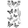 Item popular transfronteiriço: Adesivos de Tatuagem Temporária Estilo Ins Personalizados Garota Picante Borboleta 3D Florais Trepadeiras Clavícula Braço em Estoque