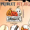 Amazon Cross-Border Caveira Fantasma Teia de Aranha Abóbora Placa de Porta de Madeira Decoração de Casa Ornamento Pendurado de Halloween
