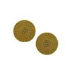 Posavasos Caleidoscopio de PVC Bronceado de Color Sólido Transfronterizo Redondo Hueco Geométrico Mantel Individual Occidental para Comedor a Prueba de Aceite Antideslizante Aislamiento Térmico Mantel de Mesa