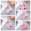 5 Pares de Lazos Hechos a Mano Estilo Coreano con Estampados, Bandas Elásticas de Alta Elasticidad para Niñas, Estudiantes de Primaria, Diademas, Accesorios para el Cabello al por Mayor