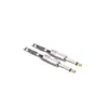 Conector de microfone de alta qualidade banhado a ouro 6.35 mono fio de solda 6.5MM cabeça macho plugue de três pinos grande