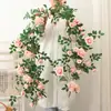 Flores Artificiales para Decoración de Mesita de Noche, Arreglo de Habitación de Boda, Enredaderas de Flores Decorativas, Sofá de Dormitorio de Casa Nueva, Enredaderas de Flores Falsas para Boda