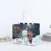 Bolsa No Tejida Recubierta Transfronteriza Bolso de Mano Navideño Embalaje de Ropa Personalizado Bolso de Compras Plegable Estéreo
