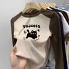 De Rong Infantil Menina Crianças Médias e Grandes Camada Interna Patchwork Manga Longa Top Escovado Quente Estiloso Camada Base Outono Inverno Novidades