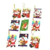 Decorações de Natal Laço de sino Papai Noel Topo de árvore de pinheiro Estrela Enfeites de árvore de Natal Enfeites de Natal