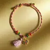 Festival del Bote del Dragón Pulsera de Hilo de Colores DIY Pulsera Tejida a Mano Pulsera Infantil Paz Zongzi Hilo Rojo Regalo Venta al por Mayor