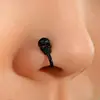 Clip Nasal de Animal en Forma de U sin Perforación Transfronterizo Europeo y Americano Anillo Nasal de Conejo Araña Mariposa Microincrustado de Zirconia Joyería de Perforación para Mujeres