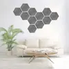 Paneles Insonorizantes de Fibra de Poliéster Autoadhesivos Hexagonales para Paredes de Fondo, Paneles Absorbentes de Sonido Creativos de Fibra de Poliéster Hexagonales para Reducción de Ruido