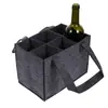 Bolsa de Fieltro para Vino con Múltiples Compartimentos para Almacenamiento y Empaque de Botellas de Vino, Admite Impresión de Etiquetas, Opciones de Venta al por Mayor y Logo Personalizado