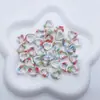 Contas de cerâmica vidrada em formato de coração contas soltas para colar pulseira pingente joias tecidas à mão acessórios diy