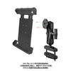 Soporte de cabeza de bola para tableta industrial de montacargas, clip para tableta totalmente cerrado anticaídas, compatible con tableta de 8-9.7 pulgadas