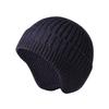 2020 nuevo gorro de punto de hilo de núcleo otoño e invierno engrosado cálido orejeras unisex mismo gorro de punto de lana al por mayor