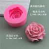 Molde de silicona con forma de rosa para tartas, jabón hecho a mano, fondant, vela decorativa de silicona