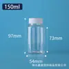 Em Estoque Garrafas Plásticas Transparentes de Boca Larga Garrafas Dosadoras Pet para Líquidos e Sólidos, Frascos de Amostra de Boca Larga 30ml, Garrafas de Armazenamento para Contas