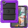 Para iPad Air4 10.9 funda de tableta con correa de silicona de color contrastante iPad Pro2021 soporte carcasa de PC resistente a caídas