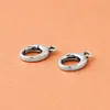 Nueva Hebilla de Plata de Ley S925 Forma de Gota de Agua, Hebilla Antigua de Resorte para Collar Pulsera, Hebilla Ovalada de Langosta DIY