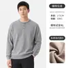 Suéter Pulóver de Estilo Old Money con Cuello Henley para Hombre, Color Otoñal Bloque de Color, Manga Larga, Casual, para el Trabajo, Tejido, Camisa Polo