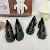Moda Falsa Preta Preto Deixa Você Bonita Tecido Pelúcia Versátil Sapatos com Rebites Brilhantes e Couro Envernizado com Acabamento Fosco