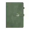 Caderno A5 em estoque com logo, adequado para uso em negócios e escritório, digno de presente, capa grossa e macia, alto valor estético, com fecho, caderno em caixa de presente