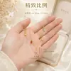 Colar Vintage Dopamina Dourado com Brilho Arco-Íris, Luxo Leve, Versátil, Corrente para Clavícula com Pingente de Diamante Colorido para Mulheres