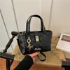 Bolso de mano de estilo pequeño y fragante transfronterizo, bolso cruzado de rombos de diamantes, simple, moderno, gran capacidad, para ir al trabajo, cruzado, bolso tipo cubo, bolso tipo cesta de verduras