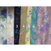 Novo Tecido Hanfu Jacquard Tingido em Fio de Peônia de Cor Contrastante Guofeng Zijin Novo Tecido de Moda para Casaco Cheongsam Chinês