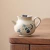 Planta Panda Gris Juego Bambú Brote Maceta Tetera de Cerámica para Hacer Té Hogar con Filtro Olla Individual Juego de Té Kung Fu Infusor de Té