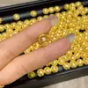 Accesorios Dorado Arena Perlas Huecas Barril Cuentas Espaciadoras Perlas Redondas Perlas Florales Pulsera Espaciadora Accesorios para Joyería DIY 785