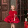 Vestido de Princesa para Pasarela de Niñas Lentejuelas Vestido de Cumpleaños para Niños Vestido de Anfitrión para Noche Vestido de Plumas para Actuación de Piano de Niñas