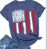 Comercio Exterior Comercio Electrónico Transfronterizo Estación Independiente Amazon Amazon Nueva Camiseta de Algodón Colorida Estampada para Mujer de EE. UU.