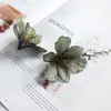 Cabeça de lírio de simulação Flor de grampo de cabelo DIY Acessórios para cocar Flor de simulação para roupas Chapéu Decoração de flor de grampo de cabelo de simulação para casa