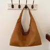 Bolso Chic de un solo hombro, color liso, moderno y texturizado, Bolso Casual de Primavera Retro, Personalidad para Mujer, Bolso Tote de Gran Capacidad para el Trabajo