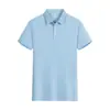 Camisa Polo Elegante de Verão Gola Lapela Roupa de Trabalho Corporativa Camisa Cultural Estampada Camisa Publicitária Atacado Logotipo