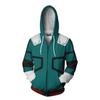 Sudadera con capucha de impresión digital 3D de animación transfronteriza Cosplay Cárdigan regular Chaqueta traje C para hombre y mujer Camiseta de manga corta