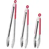 Pinzas Para Cocinar - Resistentes al Calor 600 Grados Pinza de Cocina de Acero Inoxidable, Pinzas Metálicas de Uso Rudo con Cierre - Perfectas Para Comida, Ensalada y Barbacoa