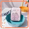 Bolsa Cosmética para Carregador de Cabo de Dados, Caixa de Armazenamento de Cabo de Fone de Ouvido, Bolsa de Mão Fofa de Desenho Animado, Logo Pode Ser Adicionado