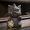 Juguetes de Té Creativos y Personalizados de Primera Calidad, Accesorios para Mesa de Té, Accesorios para Juegos de Té Kung Fu, Adornos de Mascota de Té Dragón Pequeño de Arcilla Púrpura