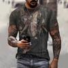 2025 Comercio Exterior Aliexpress Whirlpool Mareo Ciencia Ficción Camiseta de Manga Corta para Hombre Estampado Impreso en 3D