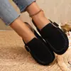 Sapatos Birkenstock de Solado Grosso para Comércio Exterior Transfronteiriço para Mulheres 2026 Primavera Novos Mocassins Birkenstock Slip-On Retro para Uso Externo Meio Chinelos