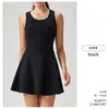 Estilo Novo Transfronteiriço com Bojo Fixo Outdoor Antibacteriano Vestido Feminino Tênis Roupa Esportiva Ajustada Lindo Costas Fitness Yoga Roupa