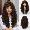 Amazon Comercio Exterior Transfronterizo Moda Europea y Americana Peluca Tocado Rizo Pequeño Africano Cabello Rizado Natural Esponjoso para Mujer