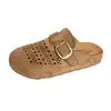 Zapatos Casuales de Suela Gruesa para Mujer, Nuevo Estilo Primavera y Verano 2026, Mocasines Cerrados Transpirables de Diseño Hueco, sin Cordones, Estilo Perezoso