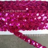 Tira de Lentejuelas con Forma de Ola S con Banda de Color 1.5cm Encaje de Lentejuelas Cinta Dorada y Plateada Accesorios para Ropa y Escenario