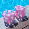En Stock Mayorista Engrosado Inflable Macarrón Mangas de Agua Adulto Doble Airbag Flotador de Natación Anillo para Brazos Flotador Infantil Transfronterizo