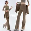 Yoyo conjunto recomendado de dos piezas con cubierta de glúteos desmontable, cobertura de cadera, ligeramente acampanado, primavera y otoño, pantalones deportivos Putila fitness